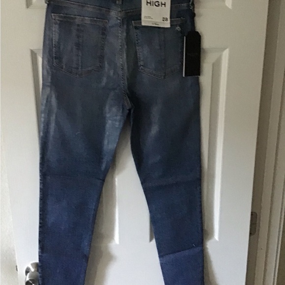 Rag and Bone high waist coated jeans $255 - Picture 3 of 9